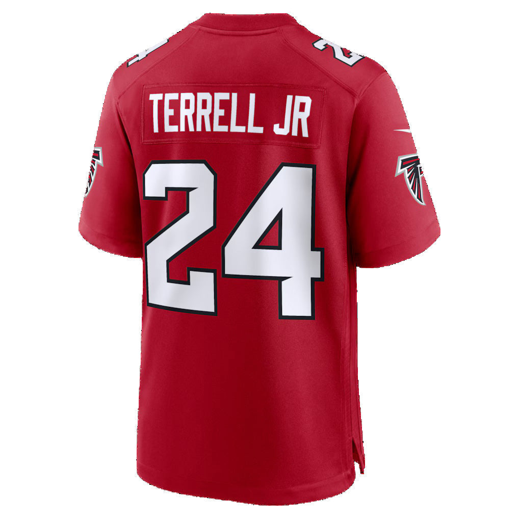 Perkns A.Falcons #24 A.J. Terrell Red Game Stitched Jerseys