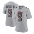 Perkns A.Falcons #3 Jessie Bates III Player Gray Fashion Home Game Stitched Jerseys