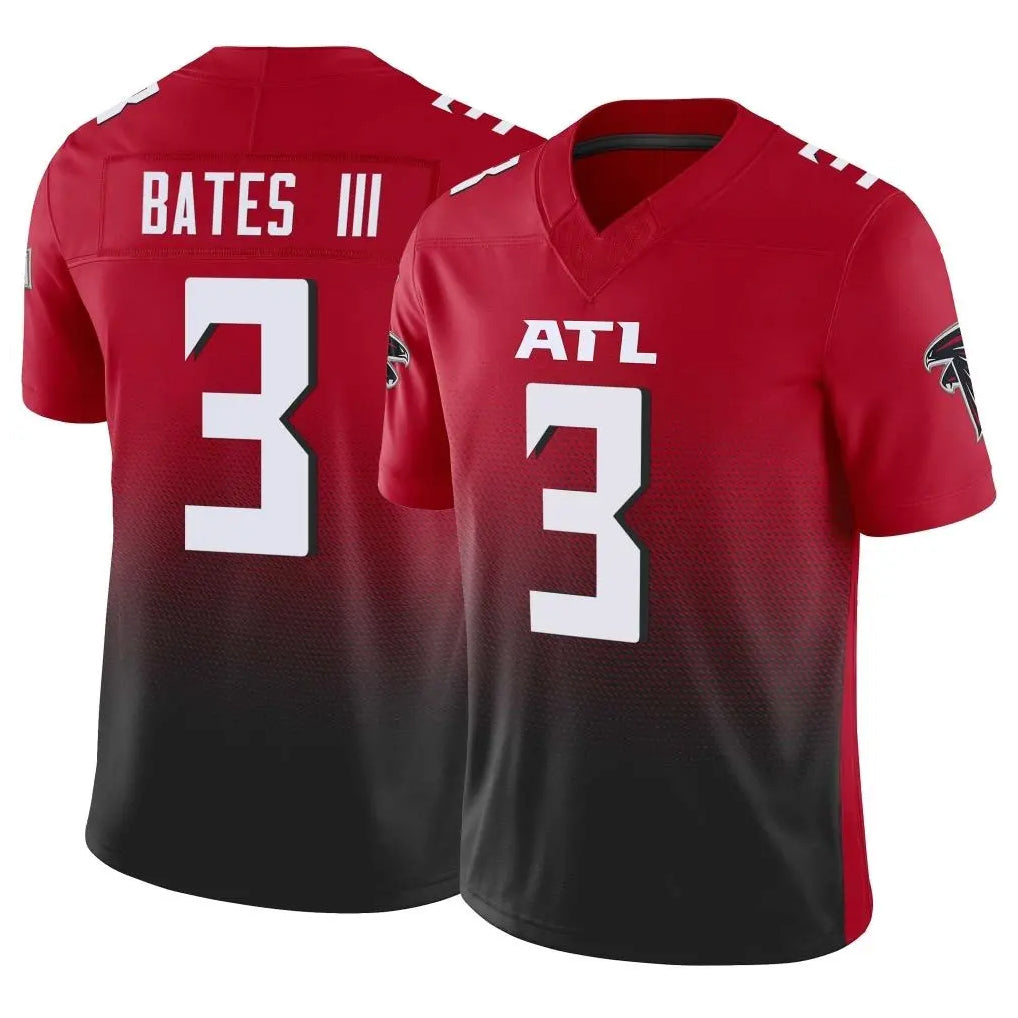 Perkns A.Falcons #3 Jessie Bates III Player Red Vapor F.U.S.E. Limited Home Game Stitched Jerseys