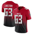 Perkns A.Falcons #63 Chris Lindstrom Player Red Vapor Untouchable Limited Home Game Stitched Jerseys