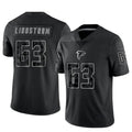 Perkns A.Falcons #63 Chris Lindstrom Player Black RFLCTV Limited Stitched Jerseys