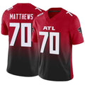 Perkns A.Falcons #70 Jake Matthews Player Red Vapor F.U.S.E. Limited Stitched Jerseys