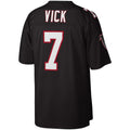 Perkns A.Falcons #7 Michael Vick Mitchell & Ness Black Legacy Replica Stitched Jerseys