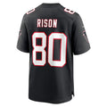 Perkns A.Falcons #80 Andre Rison Player Black Throwback Limited Home Game Stitched Jerseys