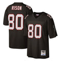 Perkns A.Falcons #80 Andre Rison Player Mitchell & Ness Black 1992 Legacy Stitched Jerseys