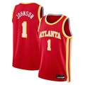 Perkns A.Hawks #1 Jalen Johnson Red Swingman Jerseys - Icon Edition