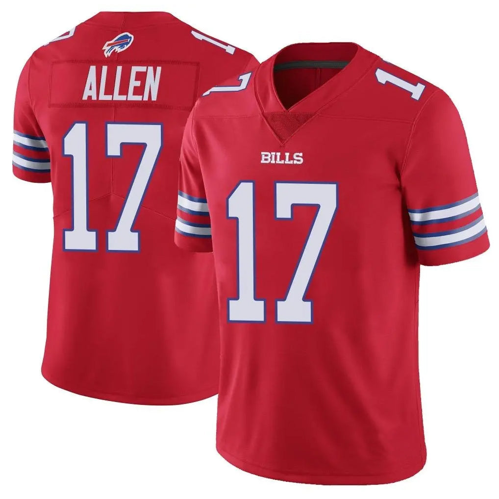 Perkns B.Bills #17 Josh Allen Player Red Vapor Untouchable Limited Home Game Stitched Jerseys