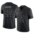 Perkns B.Bills #22 Ray Davis Player Black RFLCTV Limited Stitched Jerseys