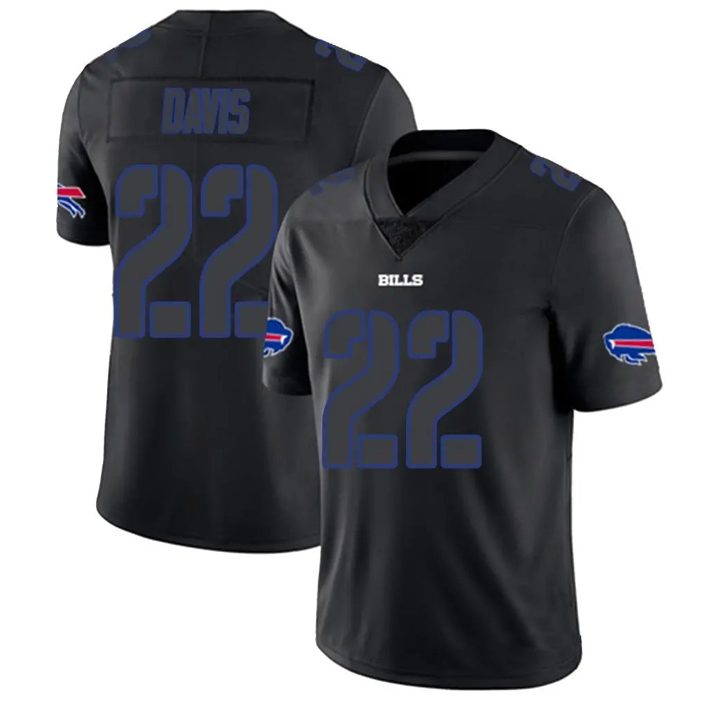 Perkns B.Bills #22 Ray Davis Player Limited Black Impact Stitched Jerseys
