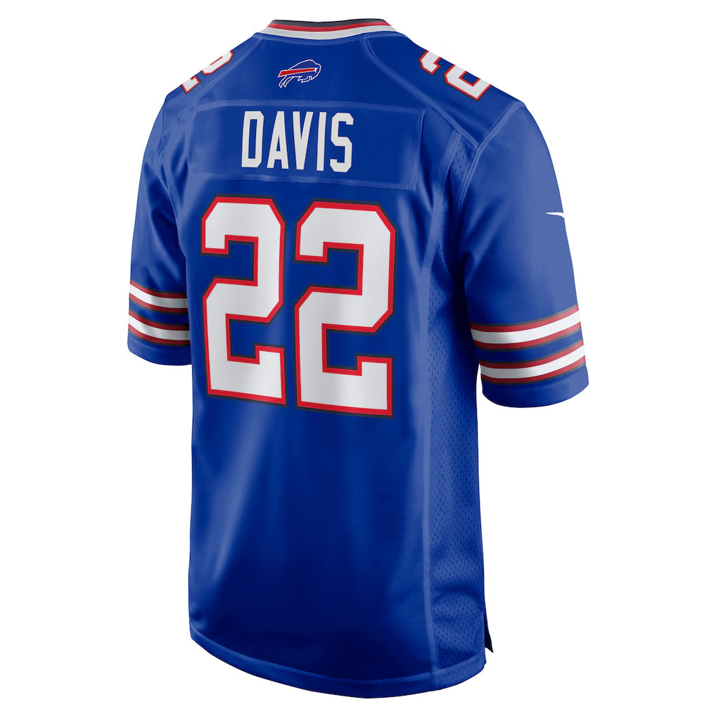 Perkns B.Bills #22 Ray Davis Player Royal Home Game Stitched Jerseys
