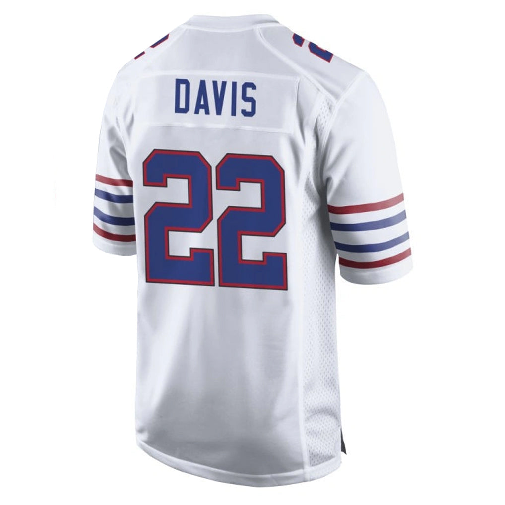 Perkns B.Bills #22 Ray Davis Player White Alternate Limited Home Game Stitched Jerseys