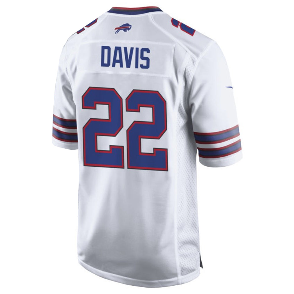 Perkns B.Bills #22 Ray Davis Player White Home Game Stitched Jerseys