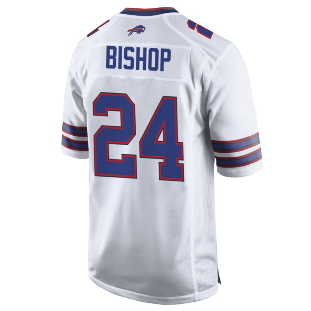 Perkns B.Bills #24 Cole Bishop Player White Home Game Stitched Jerseys