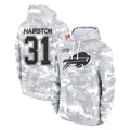Perkns B.Bills #31 Maxwell Hairston Player Arctic Camo Salute to Service Hoodies Limited Stitched Jerseys