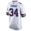 Perkns B.Bills #34 Thurman Thoma Player White Home Game Stitched Jerseys