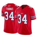 Perkns B.Bills #34 Thurman Thomas Player Red Vapor F.U.S.E. Limited Home Game Stitched Jerseys