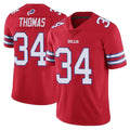 Perkns B.Bills #34 Thurman Thomas Player Red Vapor Untouchable Limited Home Game Stitched Jerseys