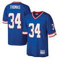 Perkns B.Bills #34 Thurman Thomas Player Royal Mitchell & Ness Legacy Replica Stitched Jerseys