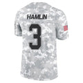 Perkns B.Bills #3 Damar Hamlin Player Arctic Camo Salute to Service Limited Stitched Jerseys