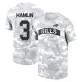 Perkns B.Bills #3 Damar Hamlin Player Arctic Camo Salute to Service T-Shirt Hoodies Stitched Jerseys