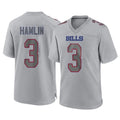 Perkns B.Bills #3 Damar Hamlin Player Gray Home Game Stitched Jerseys