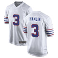 Perkns B.Bills #3 Damar Hamlin Player White Alternate Game Stitched Jerseys