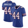 Perkns B.Bills #44 Joe Andreessen Player Royal Vapor Untouchable Limited Stitched Jerseys