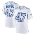 Perkns B.Bills #47 Christian Benford Player White Rivalries Collection Limited Stitched Jerseys