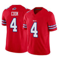 Perkns B.Bills #4 James Cook III Player Red Vapor F.U.S.E. Jersey Limited Home Game Stitched Jerseys