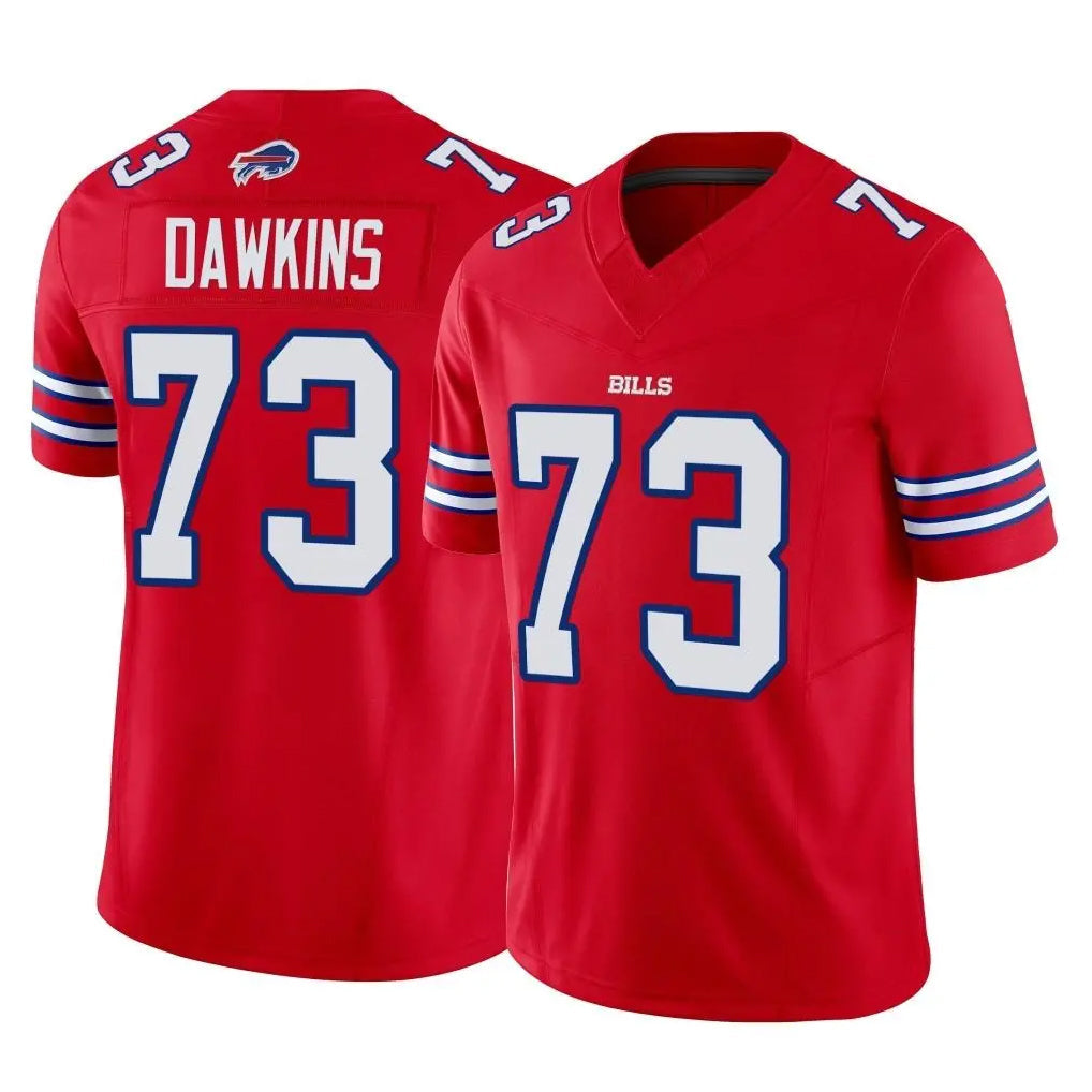 Perkns B.Bills #73 Dion Dawkins Player Red Vapor F.U.S.E. Limited Stitched Jerseys
