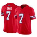 Perkns B.Bills #7 Ray Davis Player Red Vapor F.U.S.E. Limited Stitched Jerseys