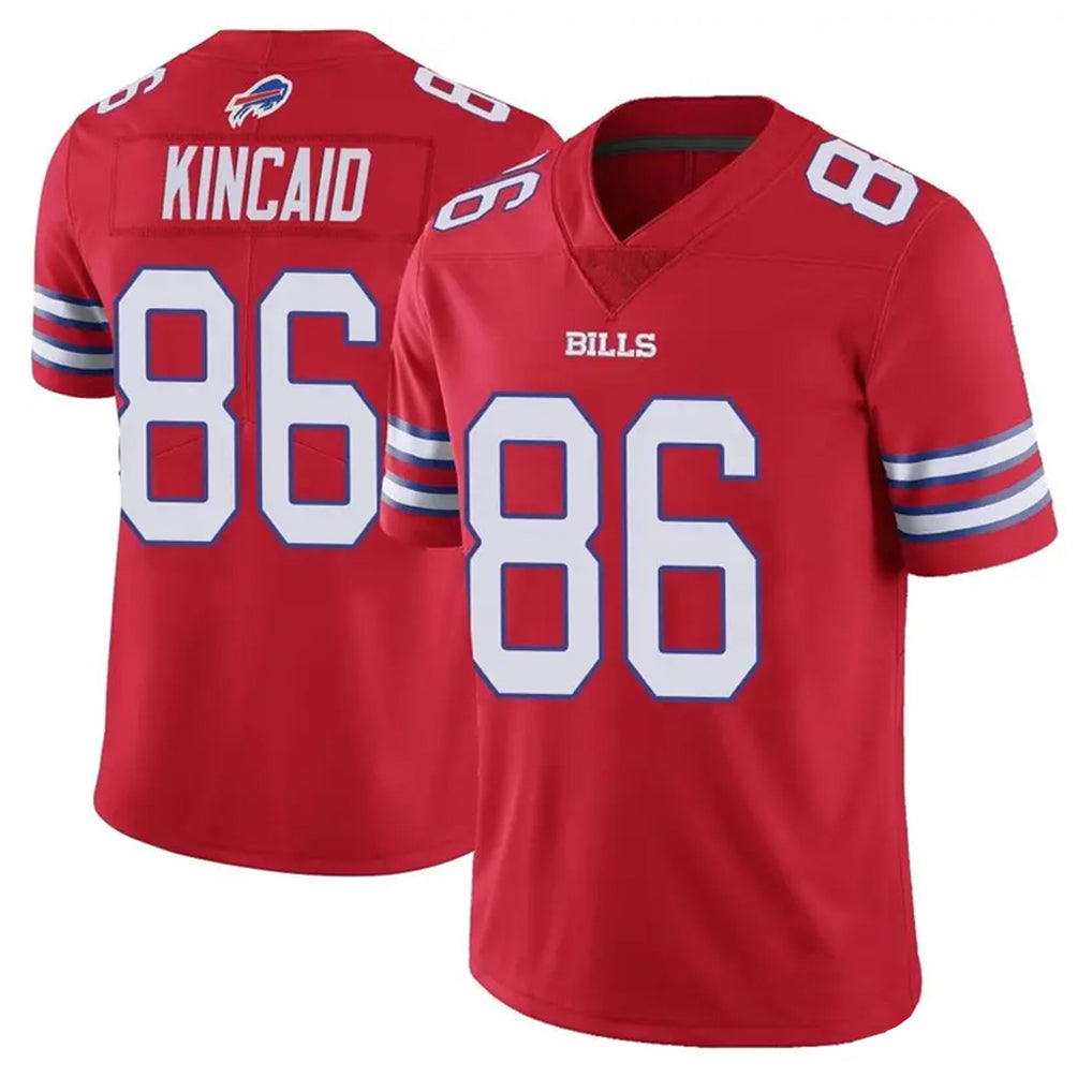 Perkns B.Bills #86 Dalton Kincaid Player Red Vapor Untouchable Limited Stitched Jerseys