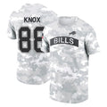 Perkns B.Bills #88 Dawson Knox Player Arctic Camo Salute to Service T-Shirt Hoodies Stitched Jerseys
