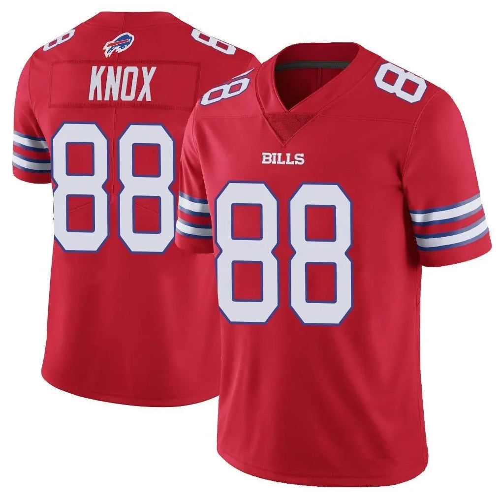 Perkns B.Bills #88 Dawson Knox Player Red Vapor Untouchable Limited Stitched Jerseys