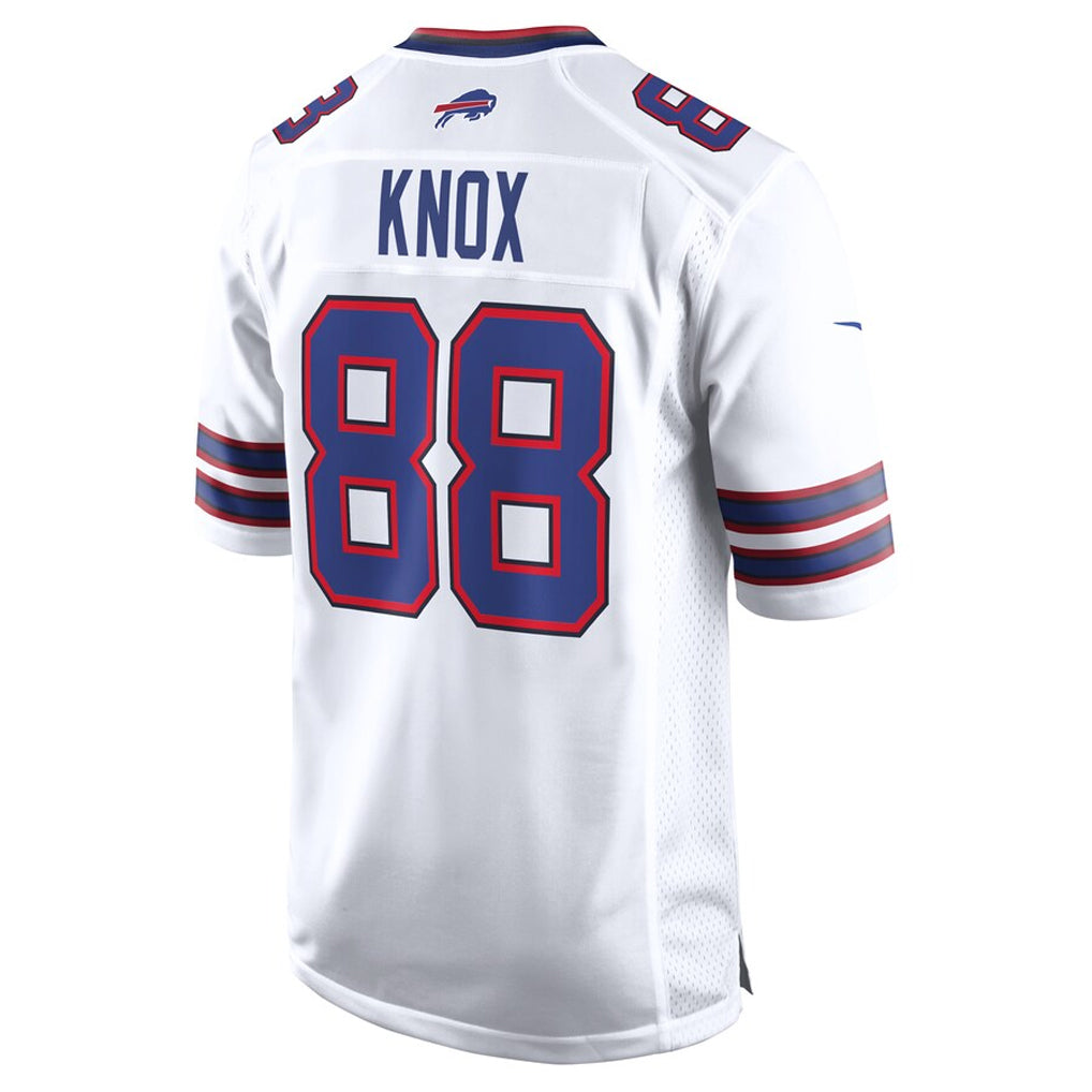 Perkns B.Bills #88 Dawson Knox Player White Home Game Stitched Jerseys