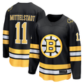 Perkns B.Bruins #11 Casey Mittelstadt Black Home Breakaway Player Stitched Jerseys