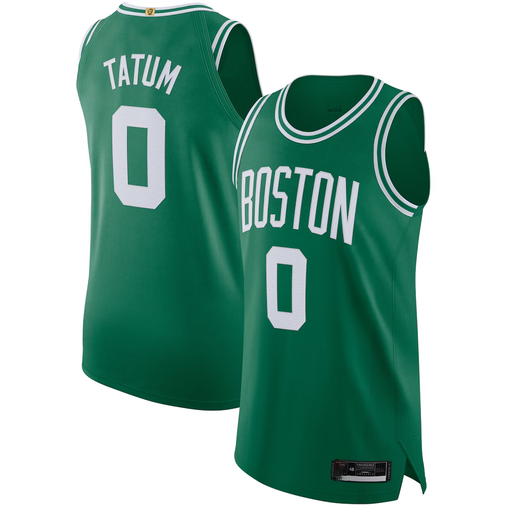 Perkns B.Celtics #0 Jayson Tatum Kelly Green Authentic Jerseys - Icon Edition
