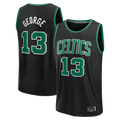Perkns B.Celtics #13 Paul George Black Fast Break Replica Jerseys - Statement Edition