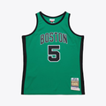 Perkns B.Celtics #5 Kevin Garnett Mitchell & Ness Kelly Green 2007-08 Hardwood Classics Authentic Jerseys