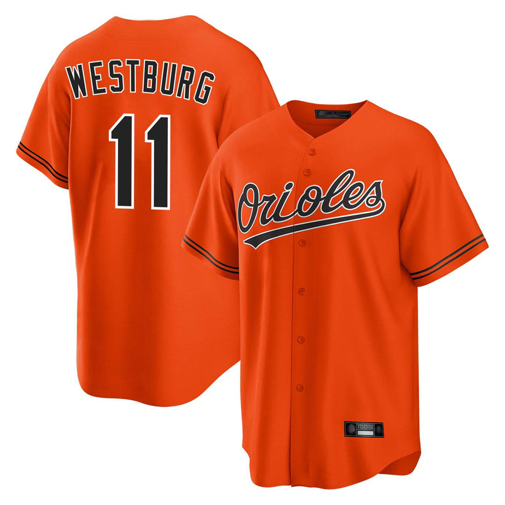 Perkns B.Orioles #11 Jordan Westburg Player Orange Home Game Stitched Jerseys