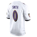 Perkns B.Ravens #0 Roquan Smith Player White Alternate Home Game Stitched Jerseys