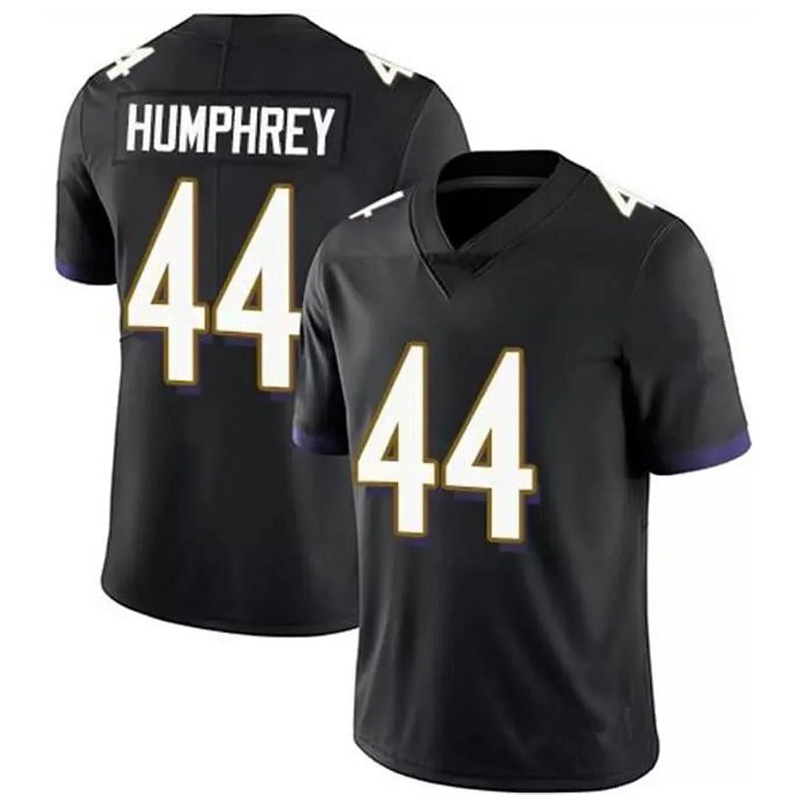 Perkns B.Ravens #44 Marlon Humphrey Player Black Limited Home Game Stitched Jerseys