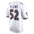 Perkns B.Ravens #52 Ray Lewis Player White Alternate Home Stitched Jerseys