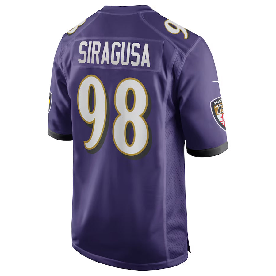 Perkns B.Ravens #98 Tony Siragusa Player Purple Alternate Home Game Stitched Jerseys