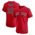 Perkns B.Red Sox #12 Connor Wong Player Red Limited Elite Home Game Stitched Jerseys