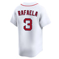 Perkns B.Red Sox #3 Ceddanne Rafaela Player White Limited Home Game Stitched Jerseys