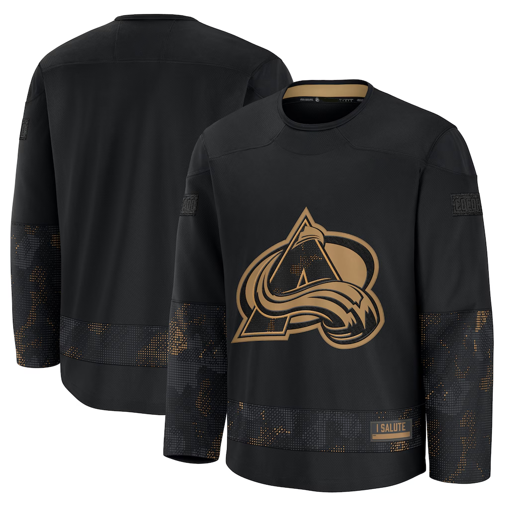 Perkns C.Avalanche Black 2024 Military Appreciation Practice Jerseys