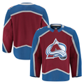 Perkns C.Avalanche Burgundy Home Authentic Pro Jerseys