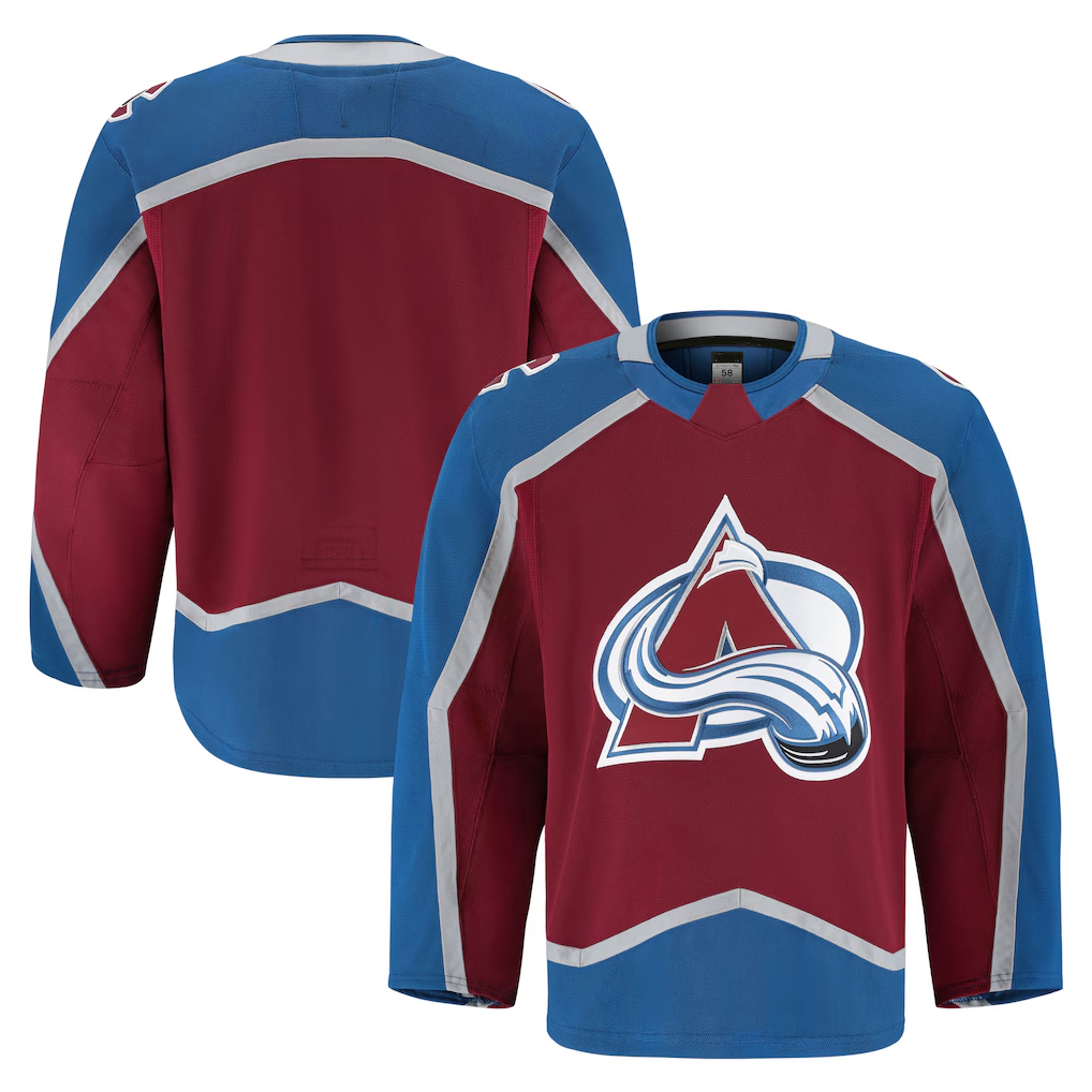 Perkns C.Avalanche Burgundy Home Authentic Pro Jerseys