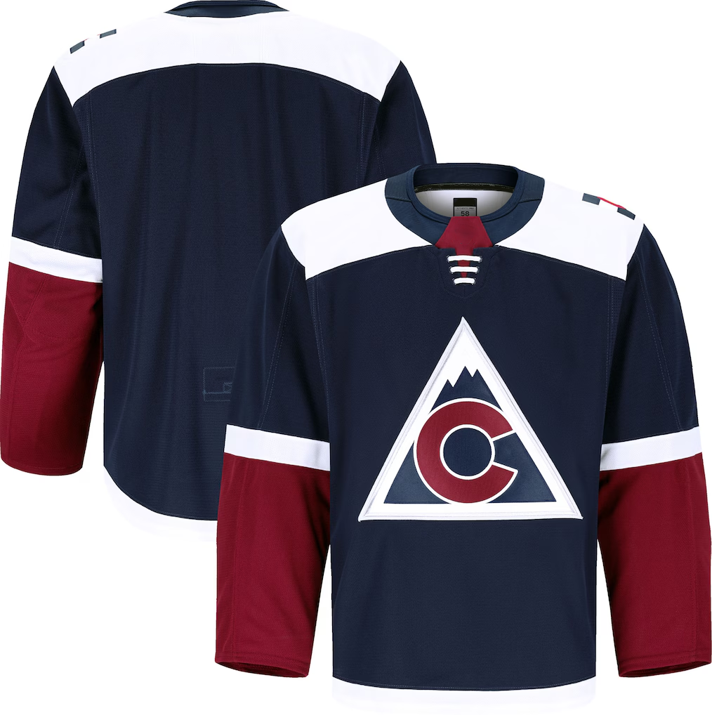 Perkns C.Avalanche Navy Alternate Authentic Pro Jerseys
